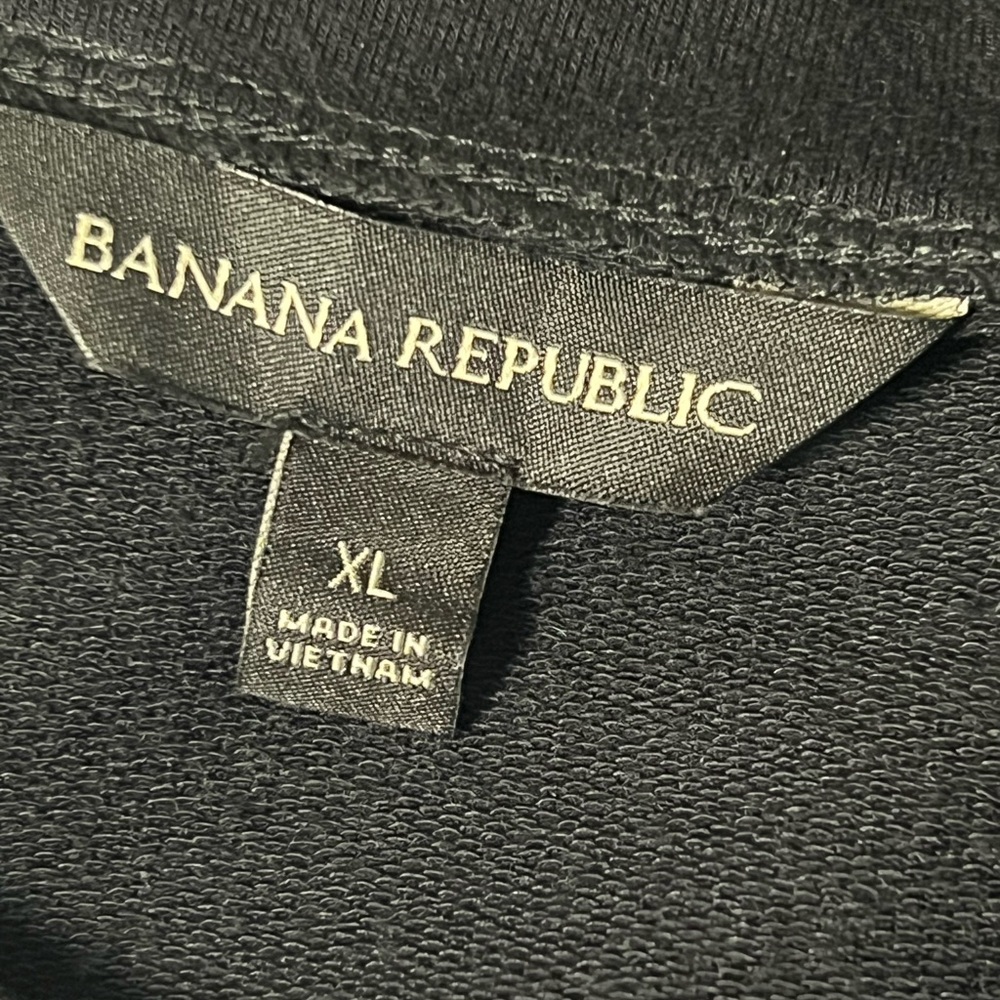 Banana Republic XL Black Long Sleeve Shirt Closet Staple Casual Loungewear - Picture 6 of 8